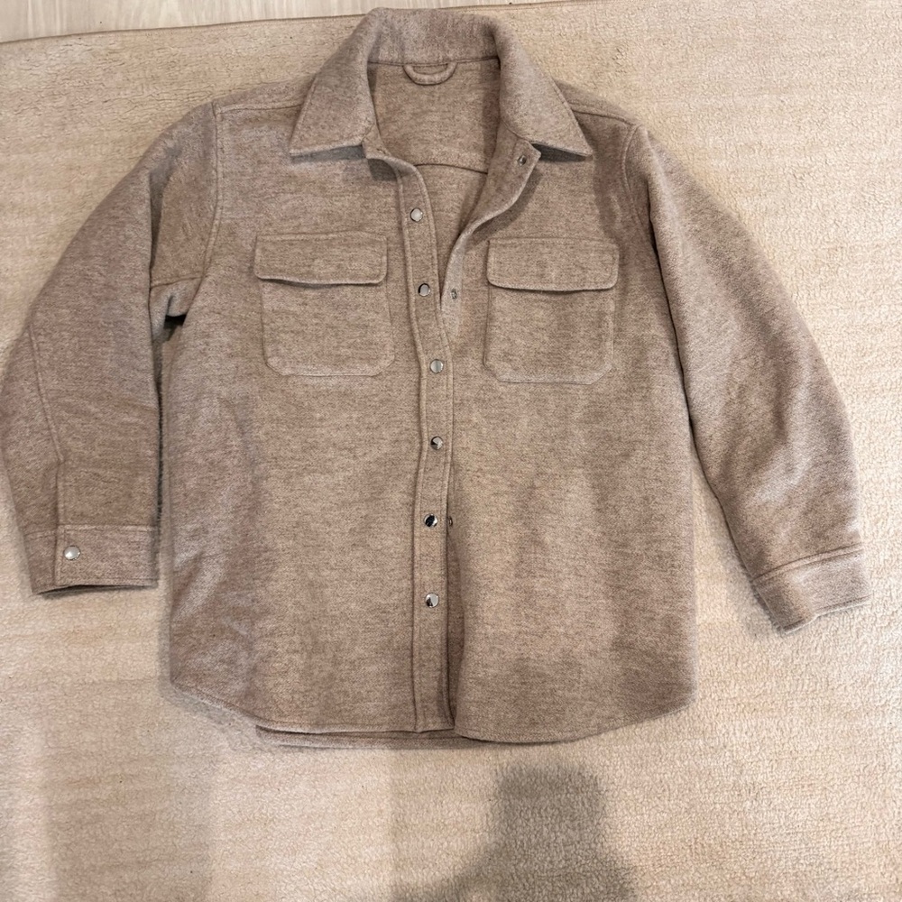 & Other‎ Stories Taupe Shirt Jacket